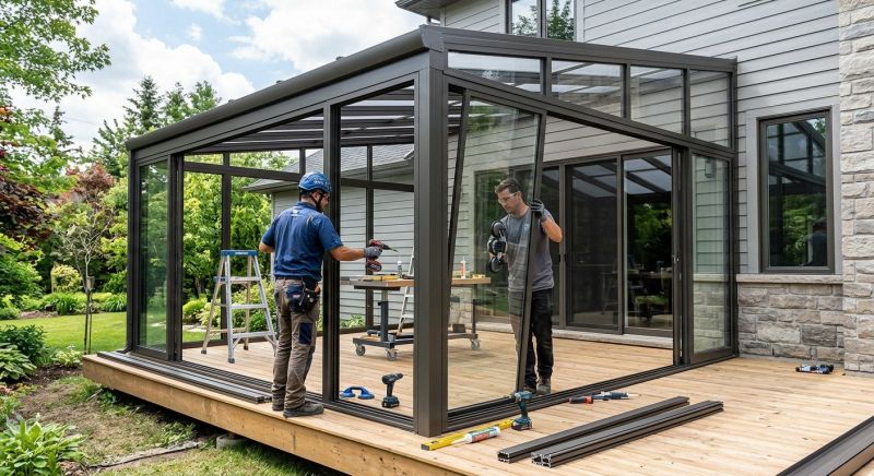 Enclosed Patio Installation in Asheville, NC