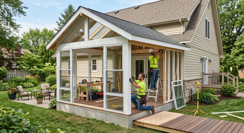 Enclosed Porch Installation in Charlotte, NC