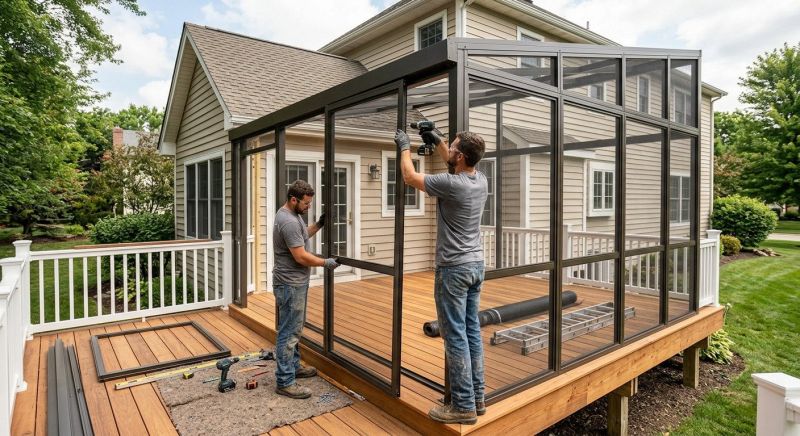 Deck Enclosure Installation in Asheville, NC