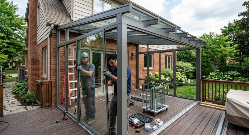 Enclosed Patio Installation in Austin, TX