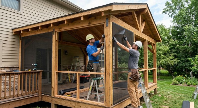 Enclosed Porch Construction in Knoxville, TN