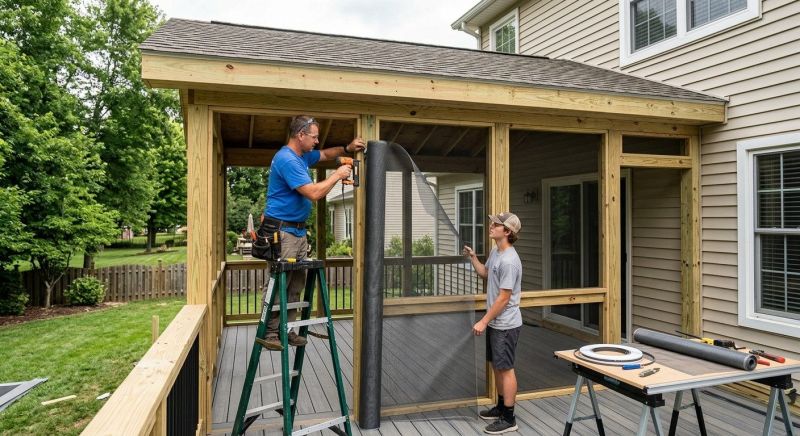 Enclosed Porch Construction in Charlotte, NC