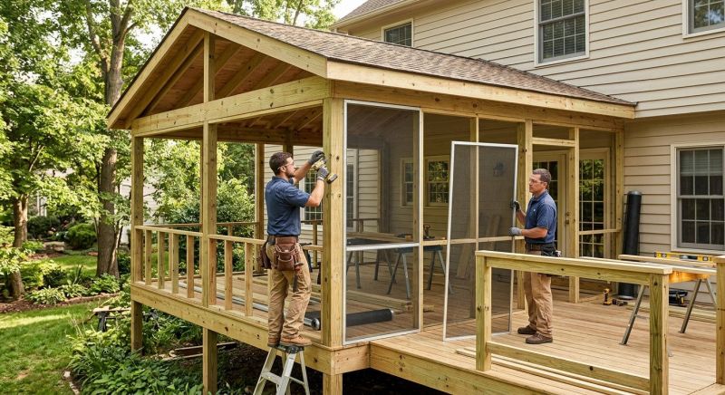 Enclosed Porch Installation in Longmont, CO