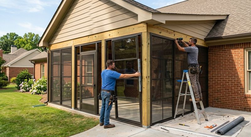 Screened In Porch Installation in Austin, TX
